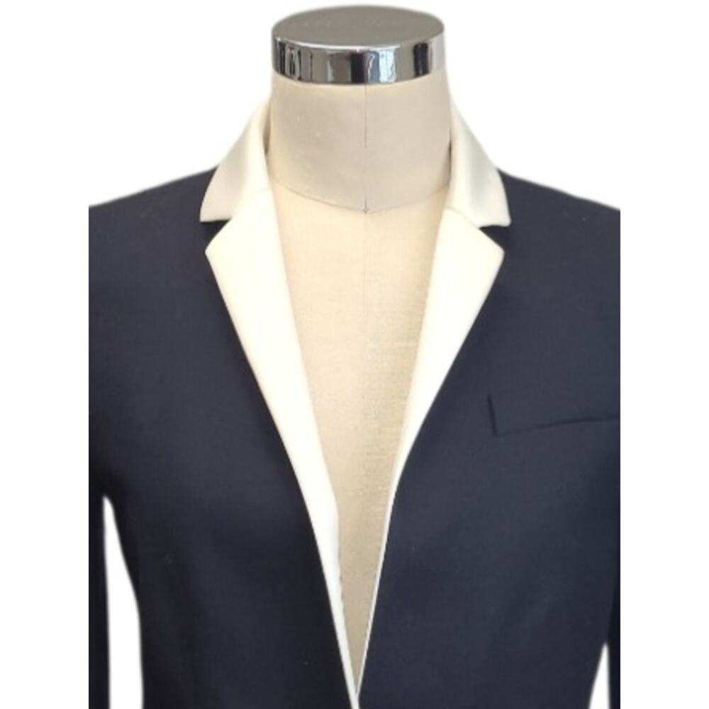 J. Crew Regent Navy Single-Breasted Workwear Blazer 2 Preppy Polished Tailored - Picture 6 of 15
